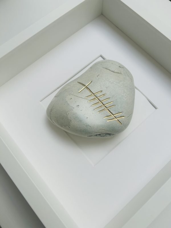 Gra (Love) Ogham Stone - Framed - Image 2